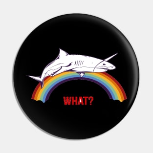 Shark Raibow pride gay Pin