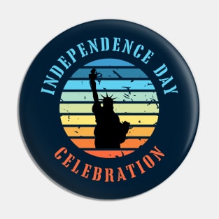 Independence day celebration Pin