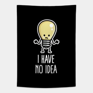 I have no idea Writers block Light bulb Lack of inspiration Tapestry