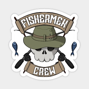 Fishermen crew Jolly Roger pirate flag Magnet