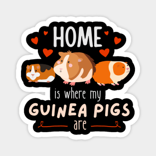 Home Is Where My Guinea Pigs AreCute Pets Magnet