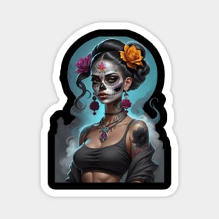 Catrina Dia De Los Muertos Chola Magnet