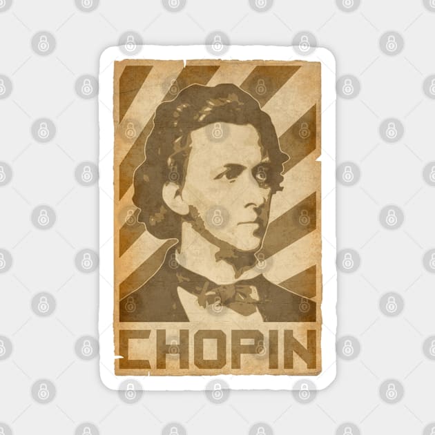 Frederic Chopin Retro Magnet by Nerd_art