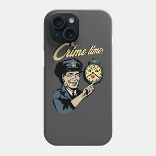 Crime time retro tee Phone Case