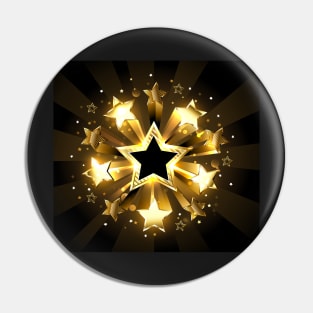 Stellar explosion wits gold stars Pin