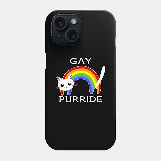 Gay Purride Phone Case by Meow Meow Designs