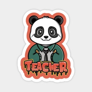 Cute Teacher Panda Magnet
