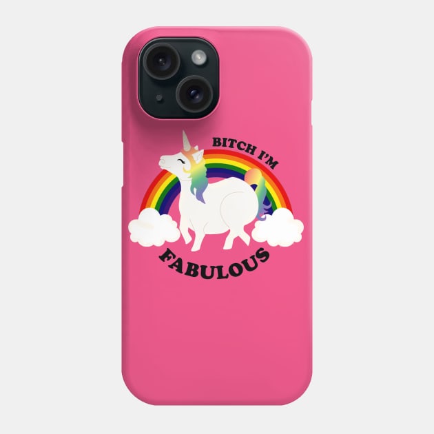 Fabulous Unicorn Phone Case by patsyhanson