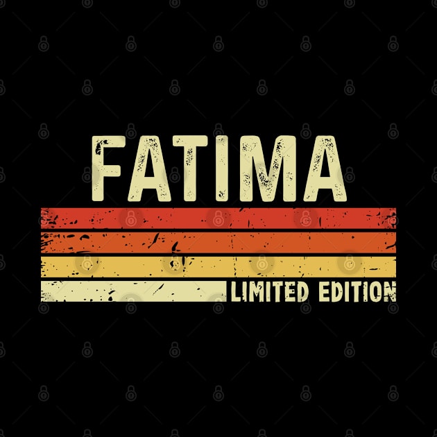 Fatima First Name Vintage Retro Gift For Fatima by CoolDesignsDz