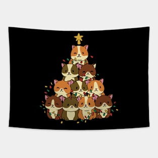 Hamster Christmas tree Tapestry