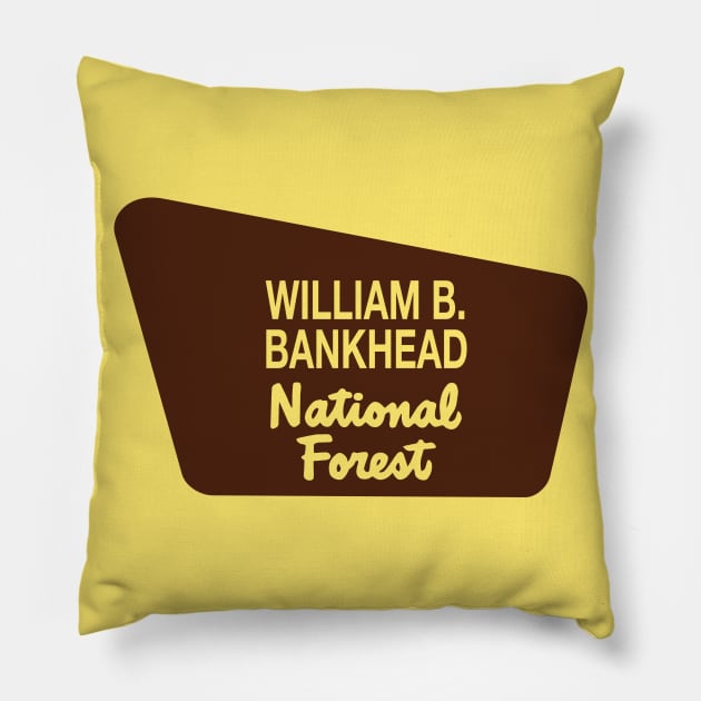 William B Bankhead National Forest Pillow by nylebuss