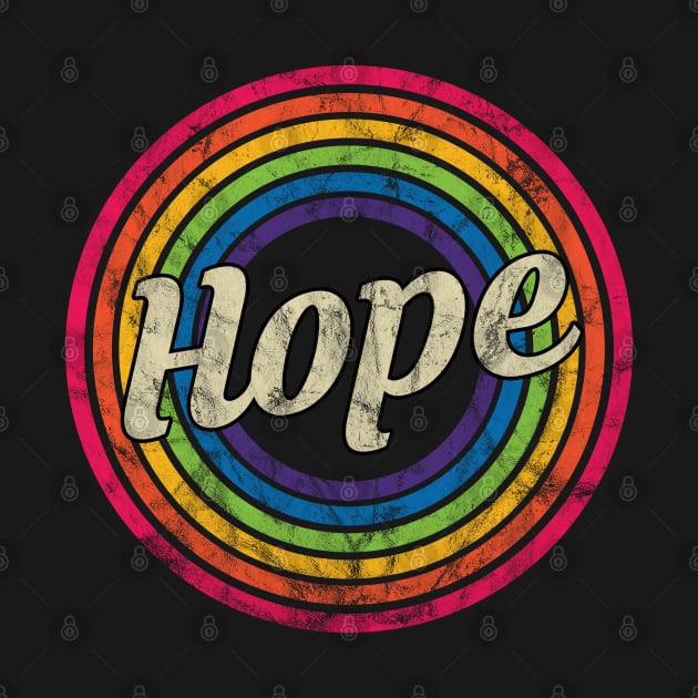 Hope - Retro Rainbow Faded-Style by MaydenArt