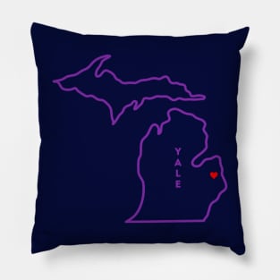 Yale MI Love (Purple) Pillow