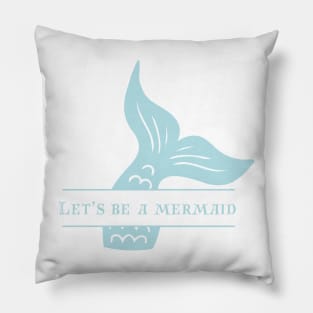 Mermaid ocean quote beach items Pillow