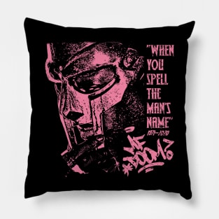 mf doom quote pink Pillow