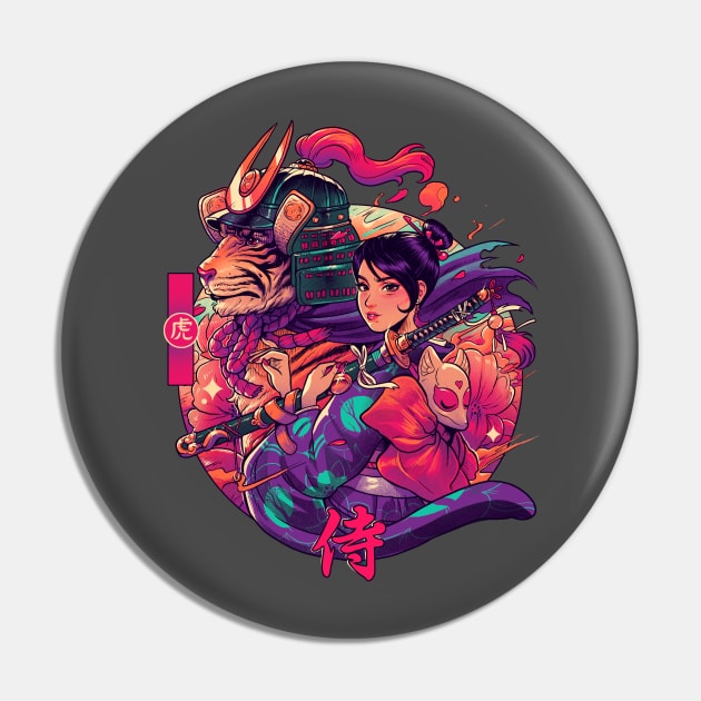 Samurai Tiger Pin by BrunoMota