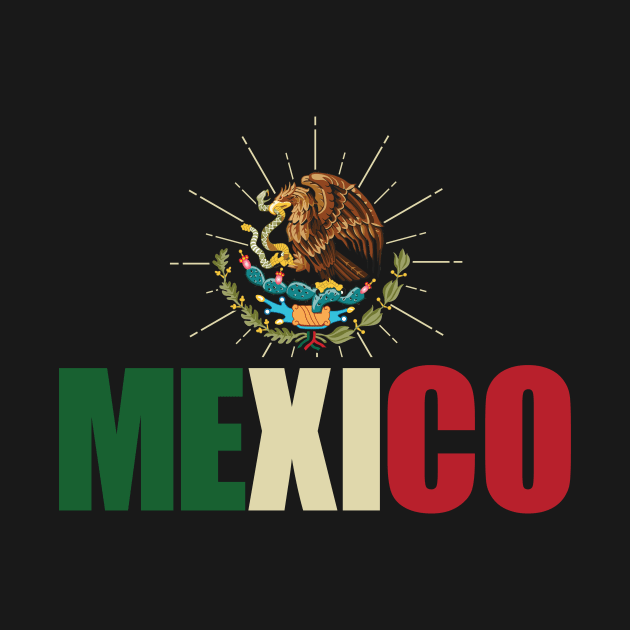 Mexico Flag Emblem T-Shirt by ThirdEyeAerial