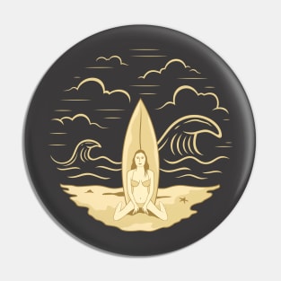 Surfer babes Pin