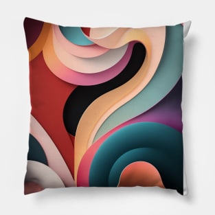 Abstract 3D Art: Dynamic Visual Expression Pillow