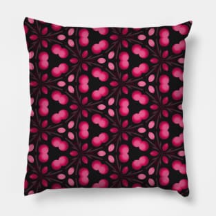 Abstract pink cherry pattern Pillow