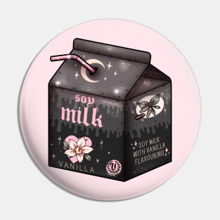 Goth Soy Milk Pin