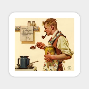 Coffee, Joseph Christian Leyendecker Magnet