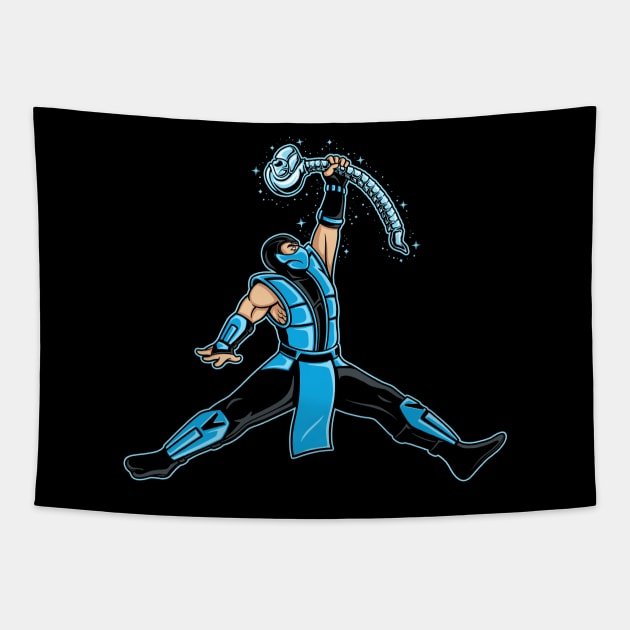 Air Ninja - Ice (Artwork) Tapestry by yellovvjumpsuit