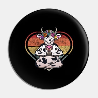 Namaste Yoga Meditation Cow Pin