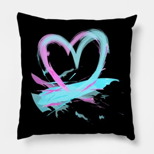 Artistic Heart Pillow