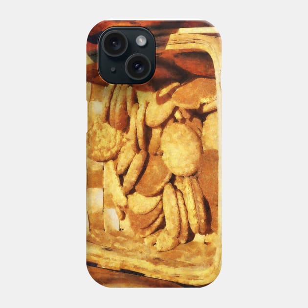 Ginger Snap Cookies in Basket Phone Case by SusanSavad