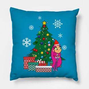 Teen Titans Starfire Around The Christmas Tree Pillow