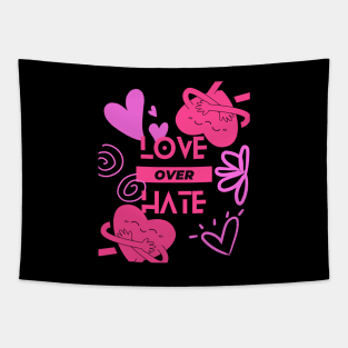 Love Over Hate Tapestry