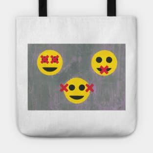 The Three Wise Emojies Tote