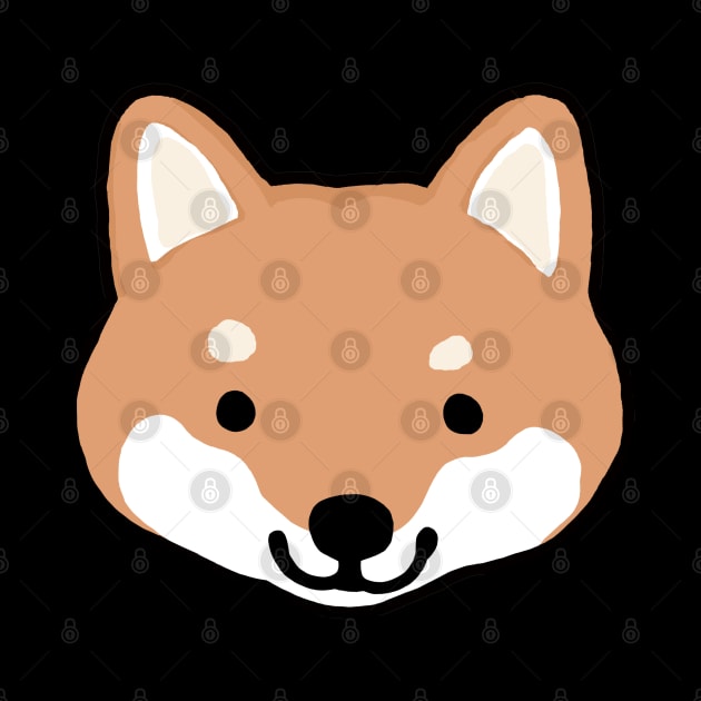 Cute Shiba Inu Cartoon Dog by Coffee Squirrel