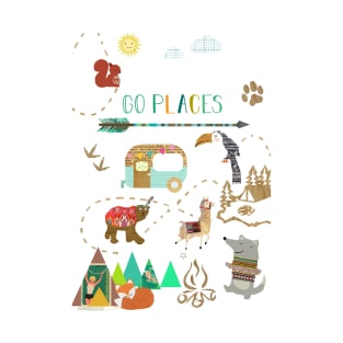 Go Places Kids Collage T-Shirt