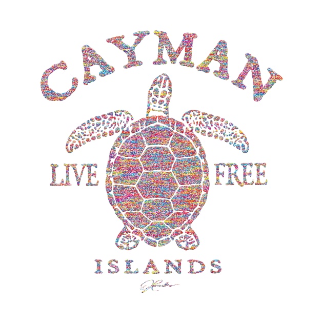 Cayman Islands Live Free Sea Turtle by jcombs