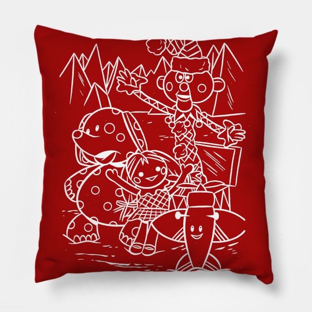 The Misfit Toys! Pillow by Pop Fan Shop