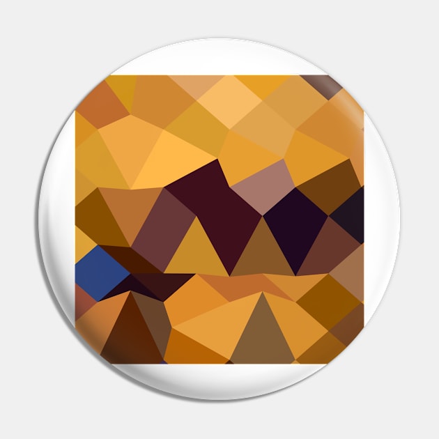 Deep Lemon Yellow Abstract Low Polygon Background Pin by retrovectors