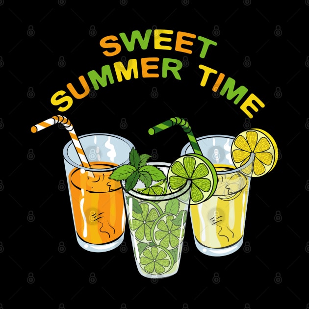 Sweet Summer Time - Cold Drinks by Designoholic