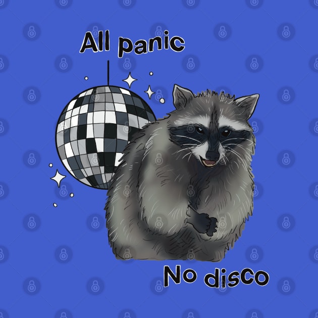 All Panic No Disco Raccoon by PepperLime