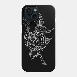 Hummingbird Hark Blk Phone Case