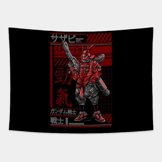 sazabi - streetwear Tapestry by secondsyndicate