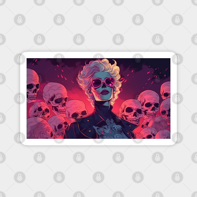 Muerta Day Of The Dead Magnet by Nightarcade