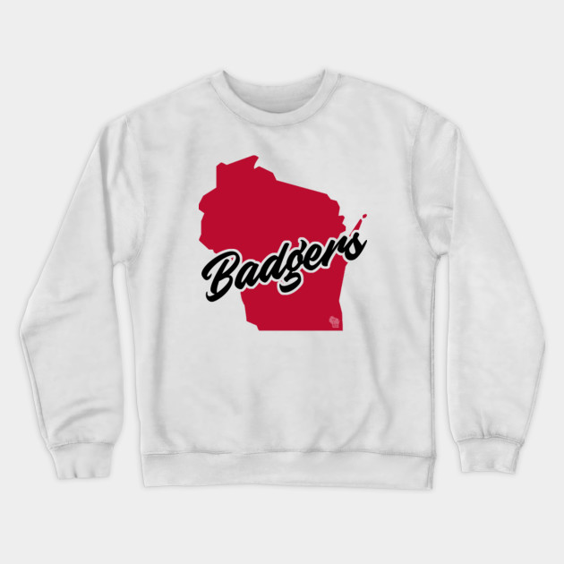 wisconsin badger crew neck sweatshirts