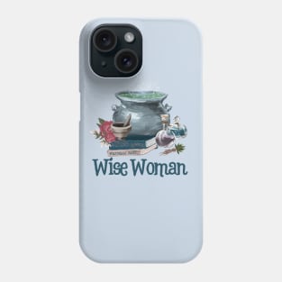 Wise Woman Herbalist Gift Cauldron and Potion Bottles Phone Case