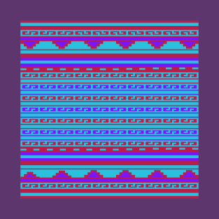 Ethnic Mexican Aztec  geometric pattern T-Shirt