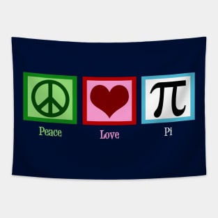 Peace Love Pi Tapestry