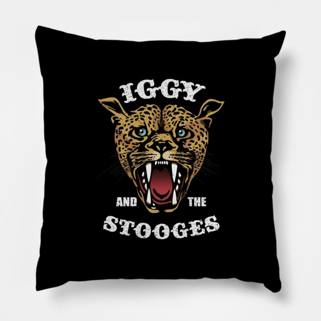 Iggy And The Stooges Pillow by christiclaypool