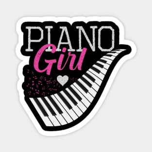 Funny Music Piano Girl Players Musical Instrument Piano Girl Magnet