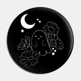 Moon Flower Ghost 1 Pin